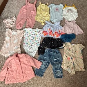 6-12 month baby clothes. Gap,Old Navy, spearmint,Amazon